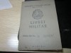 Livret militar an 1960 grad soldat