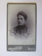 Fotografie pe carton 108 x 67 mm studio foto Bender/Tighina-Basarabia cca.1900 foto