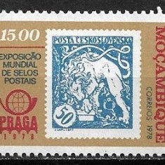 Mozambic 1978 - Expo Praga '78 1v.neuzat,perfecta stare(z)