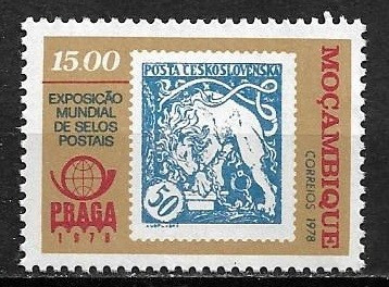 Mozambic 1978 - Expo Praga &amp;#039;78 1v.neuzat,perfecta stare(z) foto