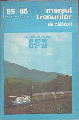 C9265N Mersul trenurilor de călători 1985-1986, exemplar de serviciu foto