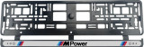 Set 2 bucati, suport numar inmatriculare BMW MPower
