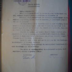 HOPCT DOCUMENT VECHI NR 291 ACT DE DONATIE 1961 BUCURESTI