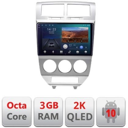 Navigatie Dodge Caliber 2006-2010 B-caliber-06 Android Ecran 2K QLED octa core 3+32 carplay android auto KIT-caliber-06+EDT-E310V3-2K CarStore Technol