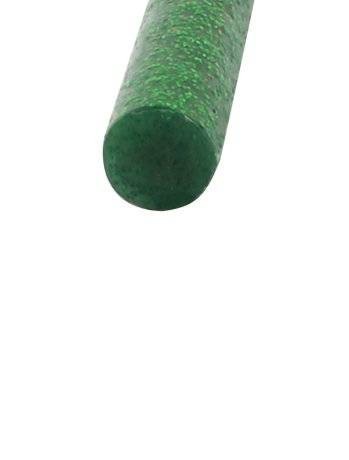 Baton silicon cu sclipici 7mm 20cm - Verde