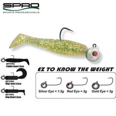 Jig Spro micro bila cu carlig Gamakatsu nr.2 2gr 4buc/plic foto