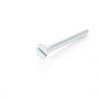 Surub cu cap inecat crestat, otel, zincat alb, M6 x 60 mm