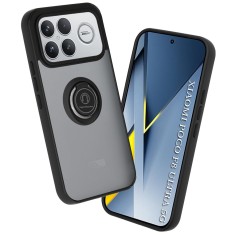 Husa Xiaomi Poco F8 Ultra Asteroid GSM Glinth cu inel suport stand magnetic, negru