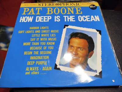 Vinil LP # &amp;quot;Japan Press&amp;quot; Pat Boone - HOW DEEP IS THE OCEAN (-VG) foto