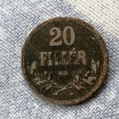 MONEDA-20 FILLER 1917 - UNGARIA