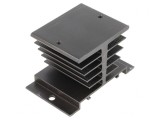 Radiator Extrudat Negru pentru Relee SSR Monofazate 24,2A