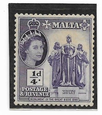 Malta - Elizabeth II, 1956-1957 - valoare neobliterata foto