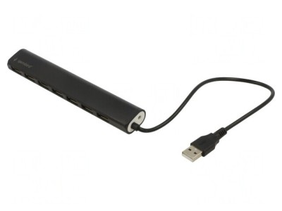Hub USB 2.0 Negru 7 Porturi 0,3m foto