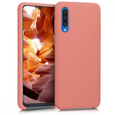 Husa pentru Samsung Galaxy A50, Silicon, Roz, 48715.56, kwmobile foto