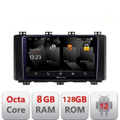 Navigatie Toyota Auris 2013-2018 Android Octa Core Qualcomm 2K Qled 8+128 DTS DSP 360 4G Optical CarStore Technology