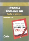 Istoria romanilor - teste si sinteze - Eugen Palade