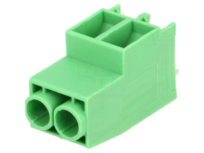 Conector PCB 90&deg; 6,35mm 2 piste