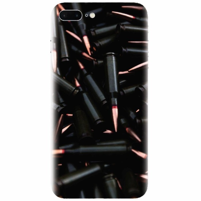 Husa silicon pentru Apple Iphone 7 Plus, Ammunition Bullets