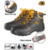 Bocanci protectie negri cu varf talpa metalica 44, pentru protectie in conditii dificile - Ingco SSH04S1P.44