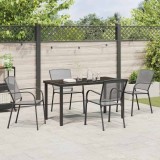 vidaXL Set de masă pentru grădină 5 pcs Antracit Oțel