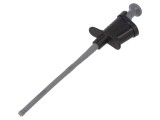 Clips masurare SCH&Uuml;TZINGER 4mm, Negru, CAT II 1000V, Penseta, Poliamida, 6A