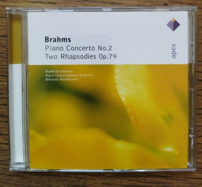 CD Brahms &amp;ndash; Piano Concerto No.2 | Two Rhapsodies Op.79 foto