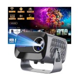 Proiector Portabil HD 4K &ndash; Focalizare Automata, Corectie Keystone, Suport Rotativ 180&deg;, Wi-Fi, 1280x720P, 200 ANSI, Telecomanda, Multimedia/ Netflix,
