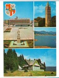 CPIB 18713 CARTE POSTALA - BAIA MARE. STEMA, PIATA GH GH DEJ, TURNUL , FIRIZA...