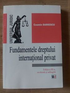 Fundamentele dreptului international privat- Cosmin Dariescu foto