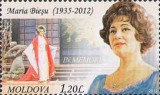 MOLDOVA 2012, Personalitati, Maria Biesu, serie neuzata, MNH