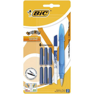 Bic Stilou Easy Clic Standard + 6 Rezerve Cerneala + 1 Mini Pic 32528023 foto