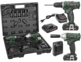 Masina aparat gaurit, insurubat, autofiletanta + pistol cheie insurubat desfacut cu impact 24.4V cu 2 baterii 3ah (SR-035)