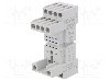 Stativ, DIN, pentru relee HR60, 8 pini, LOVATO ELECTRIC - HR6XS22