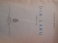 Octavian Goga, Din larg, poeme postume, 1939, ed. Regele Carol II foto