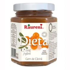 Gem de Catina Dietetic Raureni, 220 g, Gem Catina Dieta, Gem din Catina, Gem Raureni, Gem Raureni de Catina Dieta, Gem Catina, Borcan de Gem de Catina foto