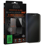 Eiger Folie Sticla Privacy Mountain Black Edge 360 iPhone 16 Plus / 15 Plus / 14 Pro Max