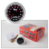 Ceas Turometru Universal Bord ALM 52mm, LED Alb, Ac Rosu, 12V