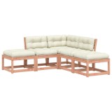 Set mobilier de gradina cu perne, 5 piese, lemn masiv douglas