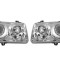 Set faruri tuning CHRYSLER 300 (LX), 09.2004-2010 model 300, H1+H1; crom, transparent; TUNING; halogen,