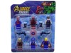 Set 6 Figurine Mini Supereroi Alliance (Spider-Man, Deadpool, Iron Man, Captain America, Superman) Plastic Multicolor 3+ ani
