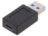 Adaptor USB 3.0 Goobay, USB A Mufa la USB C Soclu, Negru