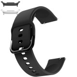 Curea din silicon compatibila cu Samsung Galaxy Watch9 44mm/40mm, Samsung Galaxy Watch 8 44mm/40mm, Black Coal