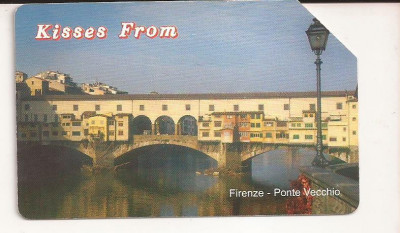 CT1-Cartela Telefonica -Telecom Italia -5 Euro- Firenze, Ponte Vecchio foto