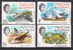 Tristan da Cunha 1968 fauna pasari MI 116-119 MNH ww81 foto