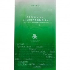 Mugwort Green Vital Energy Complet Sheet Mask - Masca de fata hidratanta cu efect calmant, AXIS-Y, 27ml