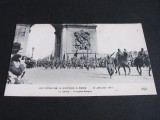 Defilare Militară Trupe Belgiene, Arc de Triumf, 14 Iulie 1919,Carte Poștală Istorică