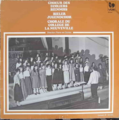 Disc vinil, LP. Concert 81-Choeur des &amp;Eacute;coliers biennois. Bieler Jugendchor, Chorale Du Coll&amp;egrave;ge De La Neuvevill foto