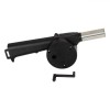Suflator Manual pentru Foc, Plastic, M&acirc;ner Cu C&acirc;rlig, Negru, Lungime 26cm, Oem