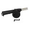 Suflator Manual pentru Foc, Plastic, M&acirc;ner Cu C&acirc;rlig, Negru, Lungime 26cm