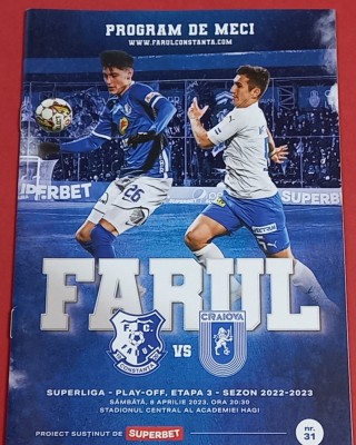 Program meci fotbal FARUL CONSTANTA - Universitatea Craiova (08.04.2023) foto